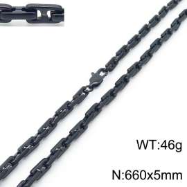 Stainless Steel Black-plating Necklace