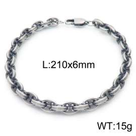 SS Oxidized Bracelet