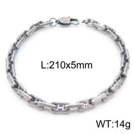 SS Oxidized Bracelet