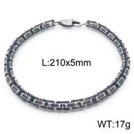 SS Oxidized Bracelet