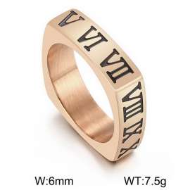 Stainless Steel Rose Gold-plating Ring