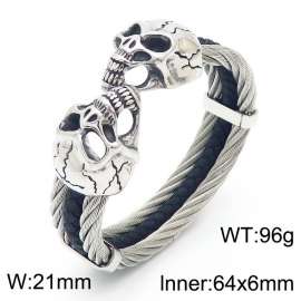 Stainless Skull Bangle