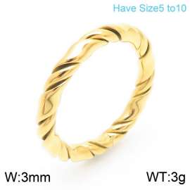 Stainless Steel Gold-plating Ring