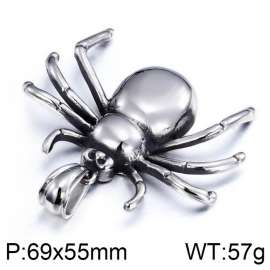 Stainless Steel spider halloween spiderman Pendant