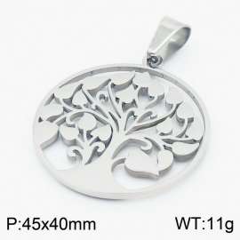 Promotional stainless steel simple life tree shape pendant