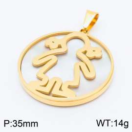 Promotional stainless steel simple girl shape pendant