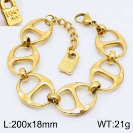 Promotional stainless steel UNO de 50 chain special gold bracelet