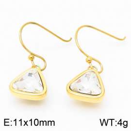 Gold-Plating Triangle Women Earing Silver Color