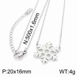 Christmas Snow Polished Women's Necklace Extension Chain