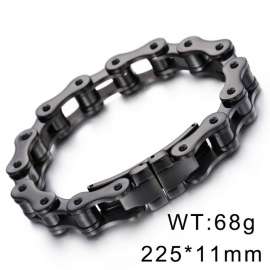 Black butterfly buckle bicycle chain men's bracelet Bicycle Bracelet