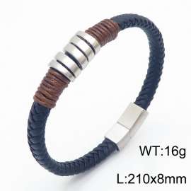210mm Vintage Men Leather Bracelet