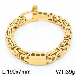 Creative U-shaped buckle emperor chain men's  Stainless Steel bracelet