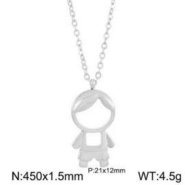 Creative cartoon studded with diamonds boys pendant necklace love couple jewelry