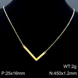 Gold-Plating stainless steel O-chain letter 0.98 necklace