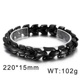 Black punk trend domineering dragon dragon bone men's cast bracelet