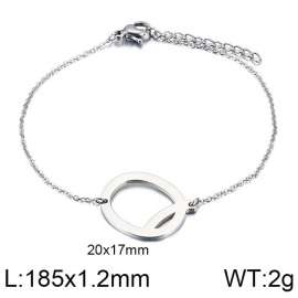 steel Color O-chain letter Q stainless steel bracelet