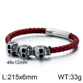 Stainless Skull Bracelet