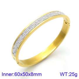 Stainless Steel Stone Bangle