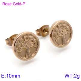 SS Rose Gold-Plating Earring