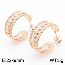 Fashion Special Stainless Steel Earring for Women Color  Rose Gold