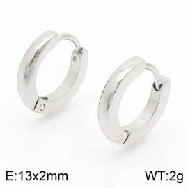 Women Casual Stainless Steel Semi-Circle Earrings