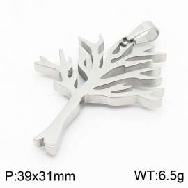 Stylish simple stainless steel Tree of Life pendant