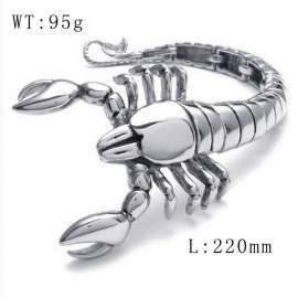 Steel Animal Bracelet Scorpion Polished Men's Special Bracelet