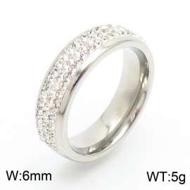 Stainless Steel Stone&Crystal Ring