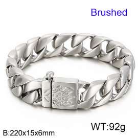 Stainless Steel BraceletSteel Matte Demon Head Men's Cast Elastic Buckle Bracelet