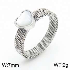 Love Stainless Steel Silver Heart RIngs for Women