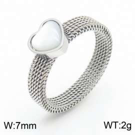 Love Stainless Steel Silver Heart RIngs for Women