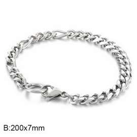 Stainless steel splicing bracelet