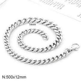 Stainless steel splicing chain necklace