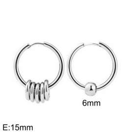 Stainless steel color ear ring