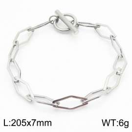 7mm Stainless Steel OT Chain  Hexagon Link Chain Silver Color