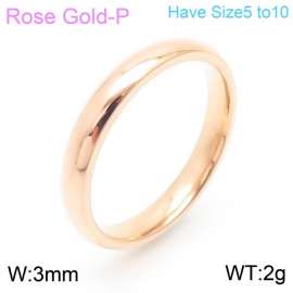 Stainless Steel Rose Gold-plating Ring