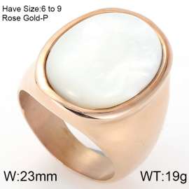 Stainless Steel Rose Gold-plating Ring