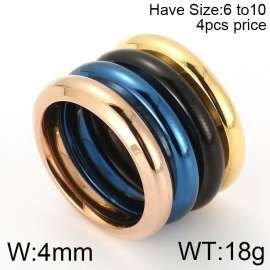 Stainless Steel Gold-plating Ring