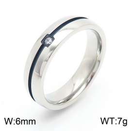 Stainless Steel Stone&Crystal Ring