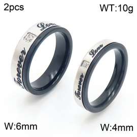 Stainless Steel Lover Ring