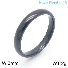 Stainless Steel Black-plating Ring