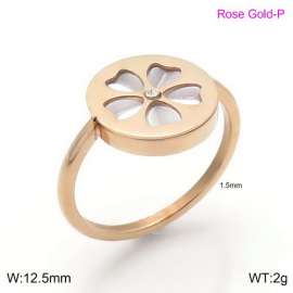 Stainless Steel Rose Gold-plating Ring