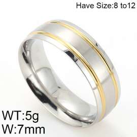 Stainless Steel Gold-plating Ring