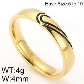 Stainless Steel Gold-plating Ring