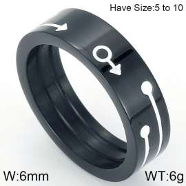 Stainless Steel Black-plating Ring