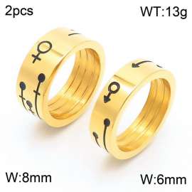 Stainless Steel Lover Ring