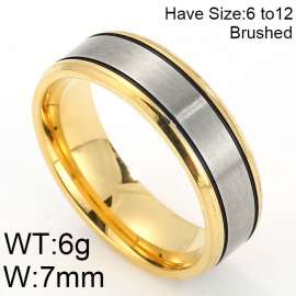 Stainless Steel Gold-plating Ring