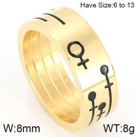 Stainless Steel Gold-plating Ring