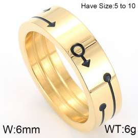 Stainless Steel Gold-plating Ring