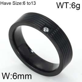 Stainless Steel Black-plating Ring